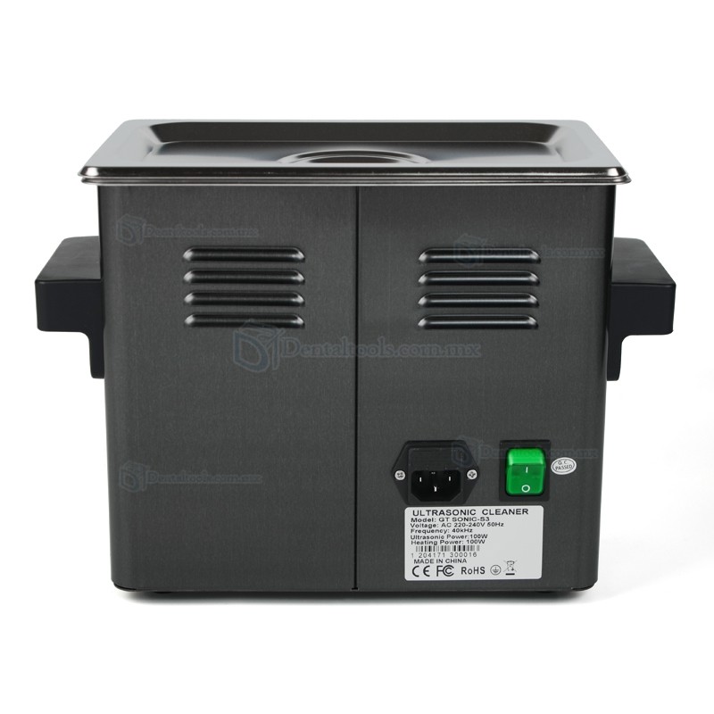 GT SONIC Serie S Limpiador Ultras&oacute;nico de 2L a 9L con Panel T&aacute;ctil y Calentamiento